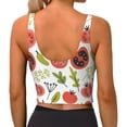 thumbnail image 2 of Yiaed Tomatoes Print Ladies Waistcoat Women Sports Vest Vest Sports Women Sports Top Yoga Vest for women-Large, 2 of 8