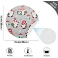 thumbnail image 4 of GZHJMY Christmas Gnome Round Placemats Set of 6, Non-Slip PVC Table Mats Washable Heat Resistant Place Mats for Kitchen Dining Table Christmas Home Decor, 15.4 Inch Table Mat, 4 of 7