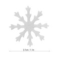 thumbnail image 4 of Table Confetti, Shiny Beautiful Party Snowflakes, Snowflakes, for Party Xmas Red,White, 4 of 8