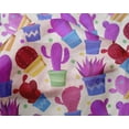 thumbnail image 5 of oneOone Silk Tabby Fabric Leaves & Floral Block Print Fabric BTY 42 Inch Wide, 5 of 5