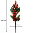 thumbnail image 3 of Rama de bayas rojas artificiales de Navidad, copo de nieve, pino, aguja, ramas de cono de pino para Navidad, guirnalda DIY, suministro de decoración de Noel, 1 ud., 3 of 4