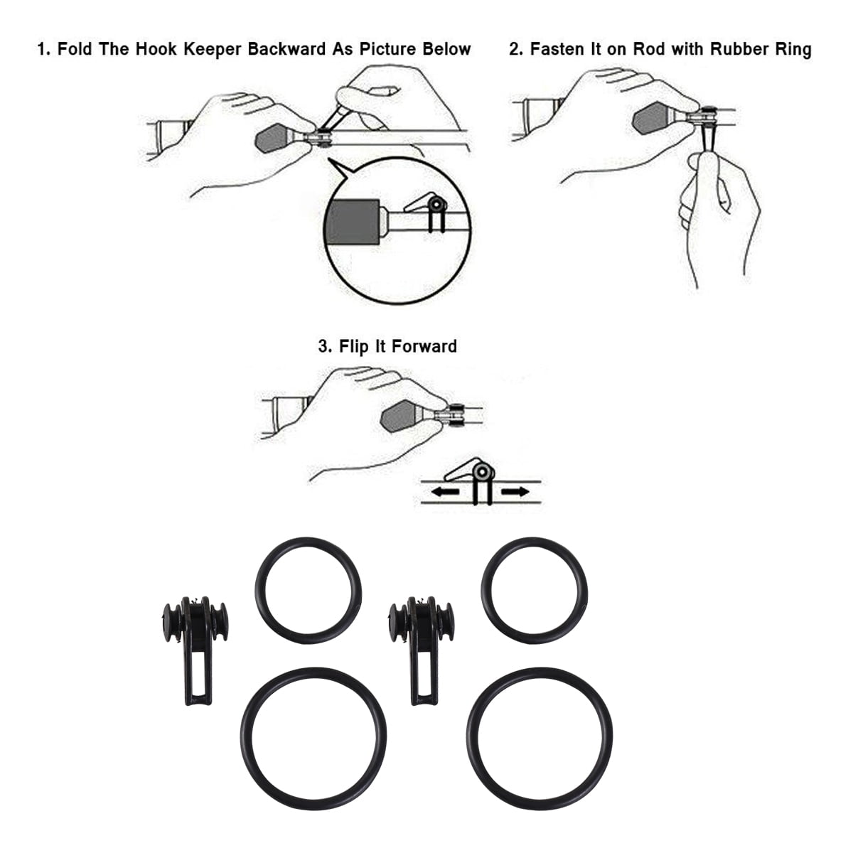 Folding Hook Keeper-Black