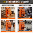 thumbnail image 4 of 8-Drawer Rolling Tool Chest and Cabinet, Stainless Steel Tool Box with Brake Wheels and 8 Drawers, Orange Detachable Tool Cart, Orange, 4 of 7
