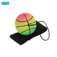 thumbnail image 3 of Uxcell Bola de muñeca deportiva de 1.9 pulgadas, bola de baloncesto de goma con retorno de muñeca para ejercicio, colores mezclados 2 piezas, 3 of 5