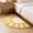Yellow Valentines Day Gifts, variant on Half Round Chenille Bath Mat Greyï¼Semicircle Water Absorbent Non Washable Bathroom Rug for Floor Bathtub Shower