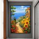 thumbnail image 3 of Hilo Algodón Bordado Punto Cruz Con Girasol Marino 14CT 40x60cm, 3 of 9