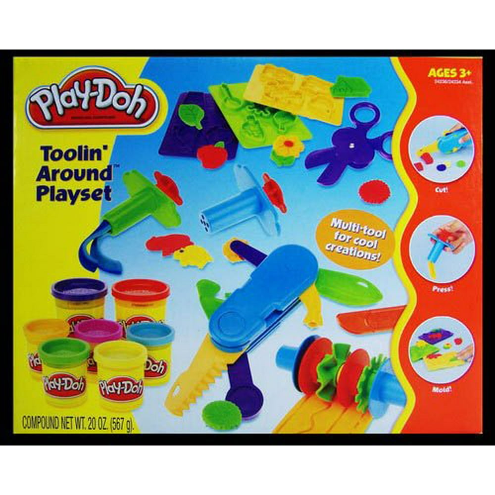 PlayDoh Toolin Around Playset, PLAYDOH creativity set comes with tons