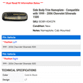 thumbnail image 2 of Side Body Trim Nameplate - Compatible with 1999 - 2006 Chevy Silverado 1500 2000 2001 2002 2003 2004 2005, 2 of 2