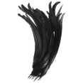 thumbnail image 1 of Uxcell 14-16 pulgadas plumas de gallo, paquete de 20 plumas naturales a granel para manualidades estilo 1, negro, 1 of 6