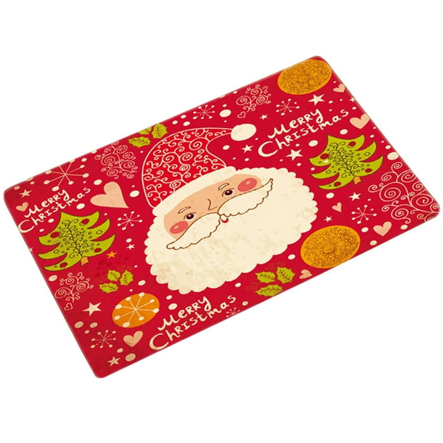 Christmas Bath Rug Fashion Decorative Absorbent Non-slip Shower Rug Bath Mat