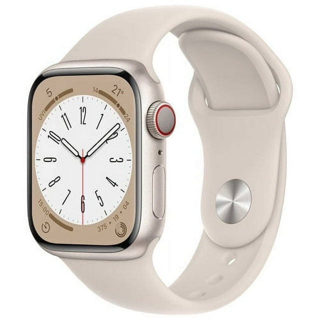 Apple Watch Series 8 (GPS + Cellular 45mm)Smartwatch with Aluminium Case with Sport Band- Open Box