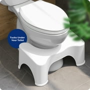Squatty Potty 9 in Plastic Toilet Stool, White