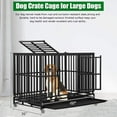 thumbnail image 3 of Bestpet Crate Cage Kennel for Large and Medium Dogs, Heavy Duty, 48 Inches, 3 of 7