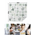 thumbnail image 5 of Cloth Napkins Set of 2 - 20x20 Inches, Sage Green Coastal Washable Reusable Table Napkins, Nautical Summer Beach Coral Sea Turtle Soft & Absortbent Dining Napkin for Party Wedding Hotel Restaurant, 5 of 8