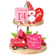 thumbnail image 1 of Eastvita 6PCS Valentines Day Tray Decorations for The Home,Cute Gnome,Wood Heart Shaped and Bead Garland Decoration (Tray Not Included), 1 of 8