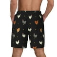 thumbnail image 4 of Balery Funny Chicken Mens Swim Trunks Swim Shorts for Men Quick Dry Inseam Beach Shorts with Compression Liner Pocket-X-Large, 4 of 9