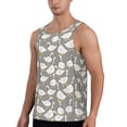 thumbnail image 2 of Daiia Herd of ducks Printed Men's Quick Dry Fit Muscle Tank Top Slim-Fit Tank Workout Tank Top Lightweight Sports Tank Top-Large, 2 of 7
