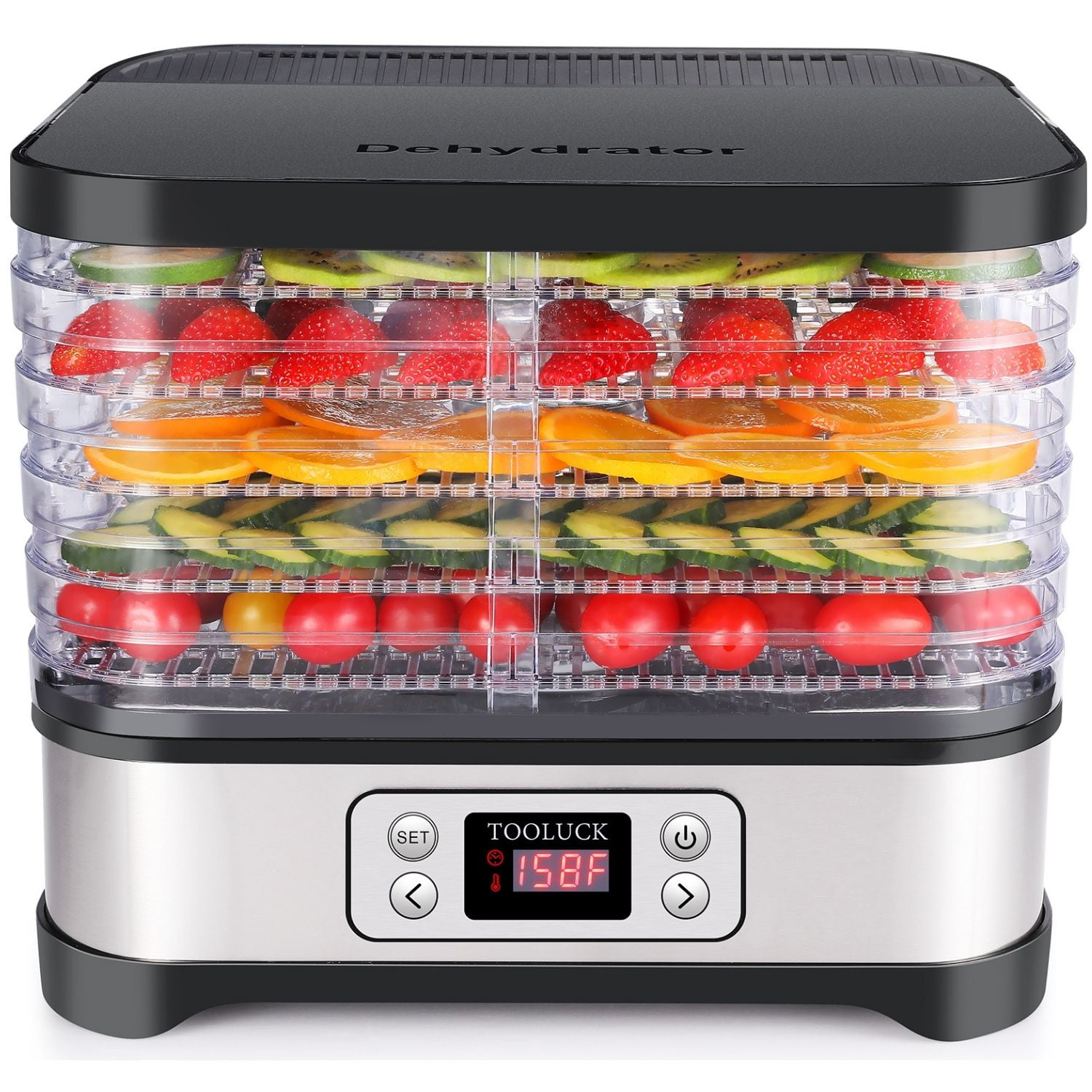 Details about   5 8 Trays Electric Food Dehydrator Machine Home Fruit Jerky Beef Meat Dryer e 71 