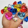 thumbnail image 4 of Heart Shaped Gemstones Set, Multicolor Acrylic Gems, Underwater Pool And Beach Treasure Hunt Toys For Kids, Sensory Educational Play And Decorative Party Supplies, 4 of 6