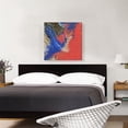 thumbnail image 2 of ARTCANVAS Blue Tan Strawberry Peach Modern Canvas Art Print - Size: 26" x 26" (0.75" Deep), 2 of 9