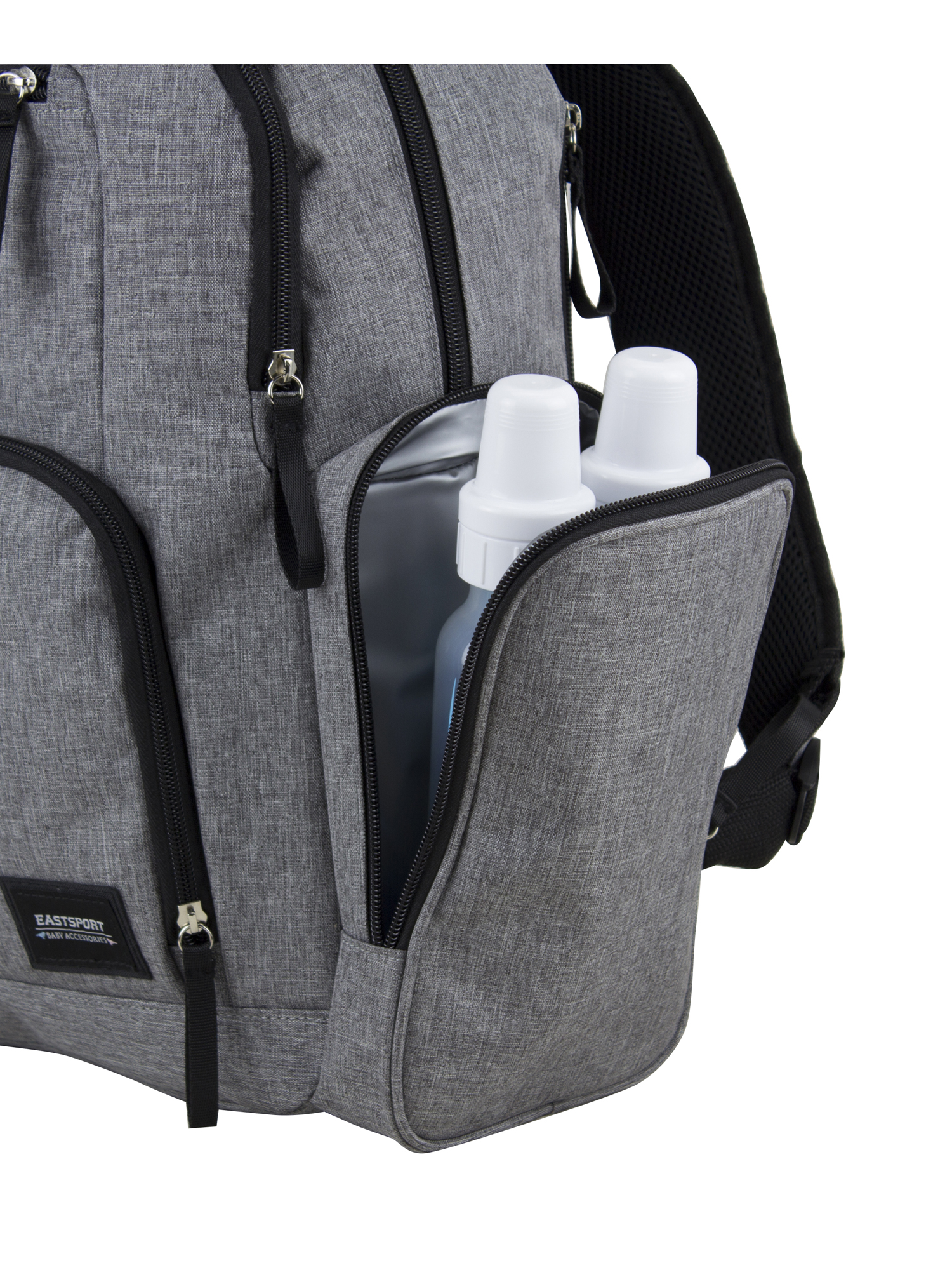 Eastsport Bond St. Large Backpack Diaper Bag, Gray photo 5