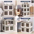 thumbnail image 7 of BELLEZE Stackable Storage Bins with Lids, 19 Gallon 2 Packs Plastic Storage Bins with 5 Openings, Collapsible Storage Boxes with Wheels for Organizing, Toy Closet Kitchen Storage Containers (White), 7 of 7