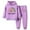Purple, variant on Girls Outfits Drop Sleeve Tops and Pants Sets With Pockets Kids Two Piece Sweatsuit 5-14 Years Fleece Girls Winter Outfits 4-16