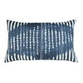 thumbnail image 2 of SAFAVIEH Laurena 12" x 20" Geometric Plush Pillow, Blue/Cream, 2 of 5