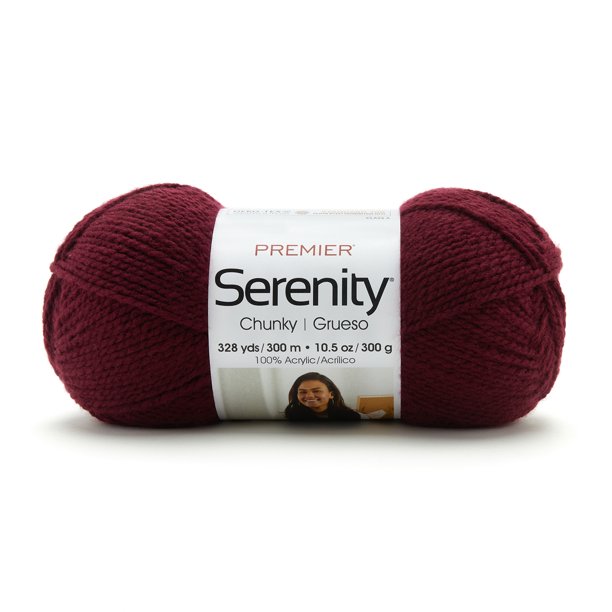Premier Yarns Serenity Chunky Big Yarn Wine Red 10.5oz 328yds 5