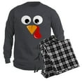 thumbnail image 6 of CafePress - Family Thanksgiving Day Turkey Face - Men's Long Sleeve Charcoal Pajama Set, 6 of 7