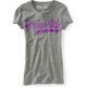 thumbnail image 1 of Aeropostale Sparkle Glittery Graphic playera para mujer, gris, grande, 1 of 1