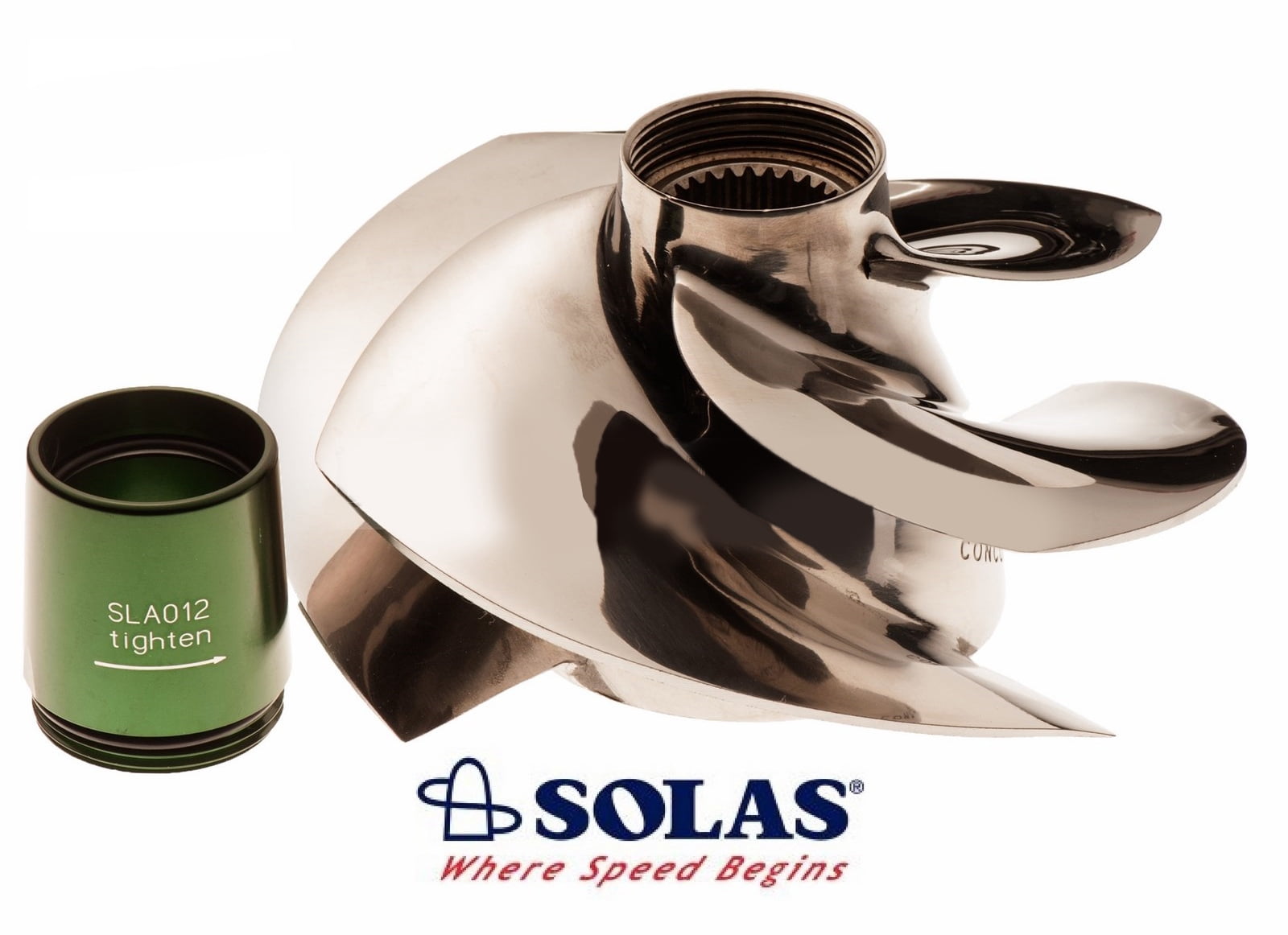 Solas Sea Doo Spark Impeller SK-CD-13/18 W/ Stainless Wear Ring