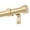 Gold, variant on HEI! DEAR 1" Adjustable Single Curtain Rod Set Heavy Duty with Black End Cap,36-120"