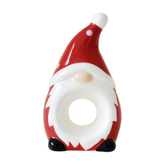 2026 Christmas Indoor Home Decor Christmas Ceramic Napkin Holders Ornament Cute Santa Claus Desk Ornament Decorative Item