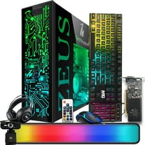 Restored TechMagnet Gaming Desktop PC,Intel i7 6th Gen,Zeus Pro 6,GT 1030 2GB DDR5,16GB RAM ARGB,256GB SSD 1TB HDD,RGB Kit,Windows 11 Pro