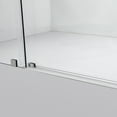 thumbnail image 4 of Vinnova Villena 52" W x 78" H Single Sliding Frameless Glass Shower Door Brushed Nickel, 4 of 13