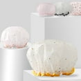 thumbnail image 5 of jiaroswwei Bath Hat Star Pattern Double Layer PVC Kids Shower Shampoo Cap for Bathroom, 5 of 8
