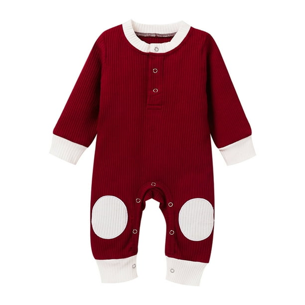 Coutexyi Coutexyi Newborn Infant Baby Boy Girl Long Sleeve Knitted Jumpsuit Romper Bodysuit One Piece Autumn Winter Clothes 0 18m Walmart Com Walmart Com