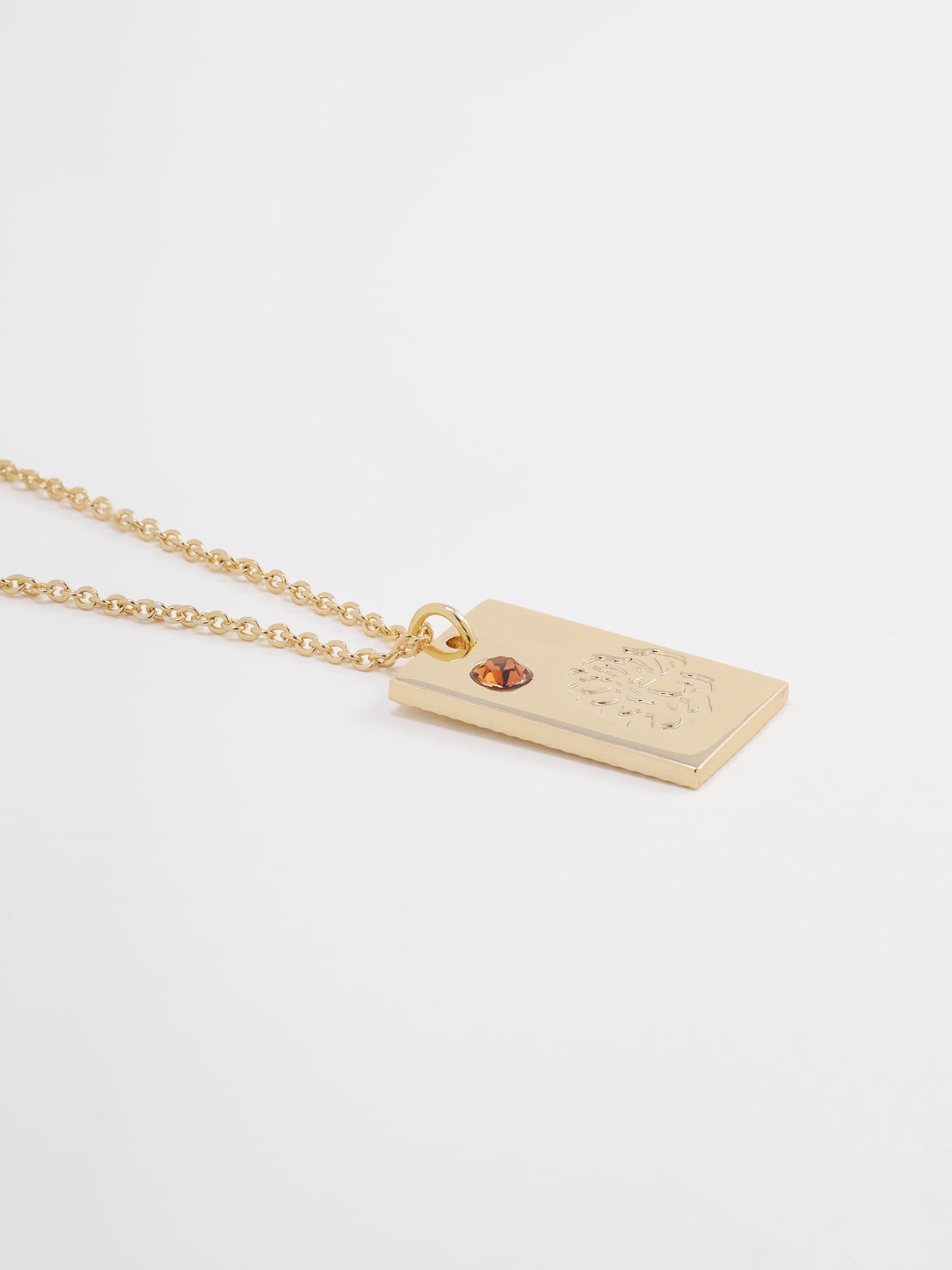 Time and Tru Women's Goldtone Necklace, November Birthstone