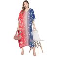 thumbnail image 4 of Oussum Women's Plus Size Kaftans Dresses Polyester Printed Long Caftan Maxi Online, 4 of 8