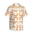 thumbnail image 2 of Shrimp Hawaiian Shirts For Men, Summer Short-Sleeve Relaxed-Fit Button-Down Shirts Xx-Large, 2 of 9