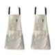 thumbnail image 1 of Delantal de 2 piezas, impermeable, para limpiar las manos, cintura, cocina, restaurante, mono con cuello colgante, 1 of 5
