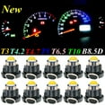 10PCS T3 T4.2 T4.7 T5 T6.5 T10 W5W B8.5D B8.4D B8.3D LED Bulbs Car
