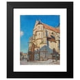 thumbnail image 2 of Alfred Sisley 20x24 Black Modern Framed Museum Art Print Titled - The Church of Moret (Le Soir) (1894), 2 of 5
