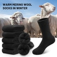 thumbnail image 2 of Merino Wool Hiking Socks for Men & Women Crew Length & Thermal 5 Pack, 2 of 6