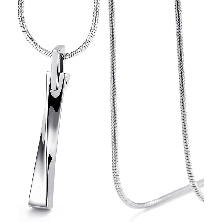 アクセサリー STRAIGHT BARBELL NECKLACE Amazon.com: Sterling Silver Curve Bar Necklace, 18