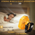 thumbnail image 6 of Camping Fan For Dewalt 20V Max Li-ion Battery Cordless Workshop Fan with Remote, 6 of 7
