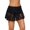 Black, variant on FAFWYP Women's Sexy High Waist Ruched Swim Skirt Tiered Ruffle Lace Crochet Skirted Bikini Bottom Swimsuit Short Skort Swim Skirt