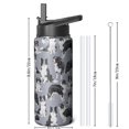 thumbnail image 3 of 18oz Vacuum Insulated Dog Design Dog Water Bottle for Mountain Camping Hiking Stainless Steel Leak Proof, 3 of 6