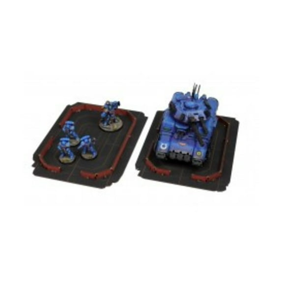 4Ground Martian Military Base Landing Pads (x2) (Pre-Painted) New